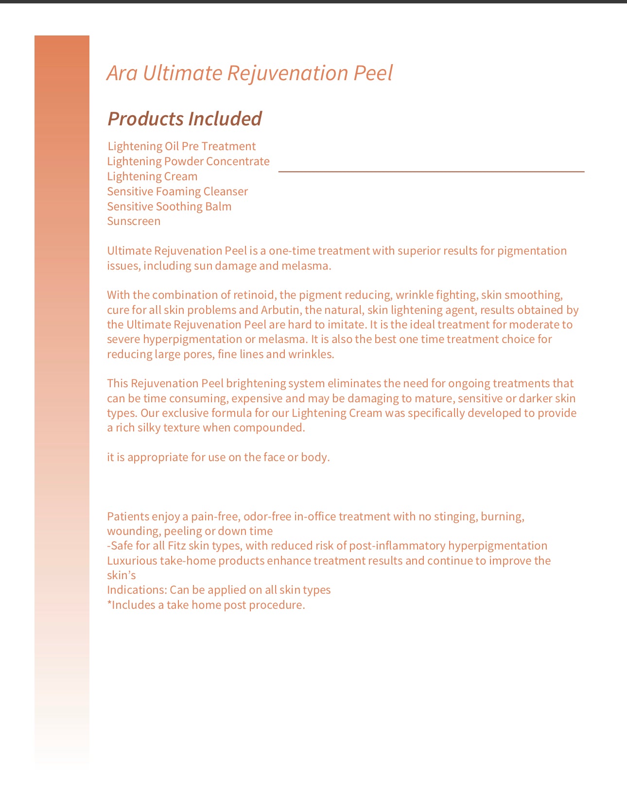 Buy Online Premium Quality Rejuvenate peel treatment melasma hyperpigmentation | Shop for the Best Anti-aging Skincare Products - Ara by Ageless