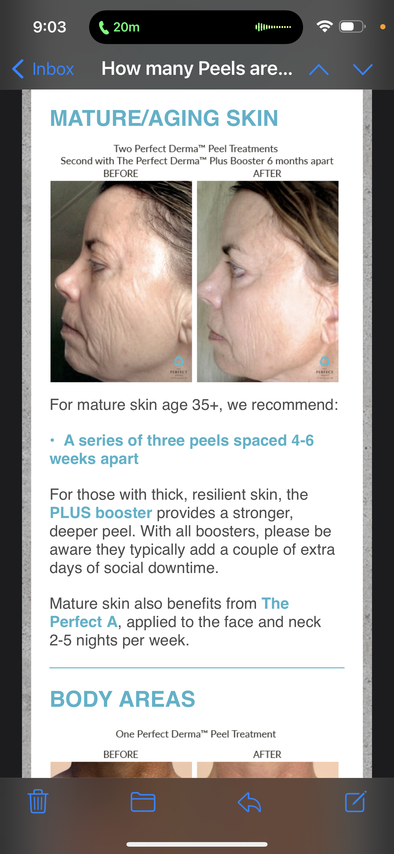 Bella medical peel with clear booster