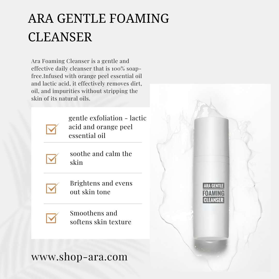 Buy Online Premium Quality ARA Foaming Cleanser | Shop for the Best Anti-aging Skincare Products - Ara by Ageless