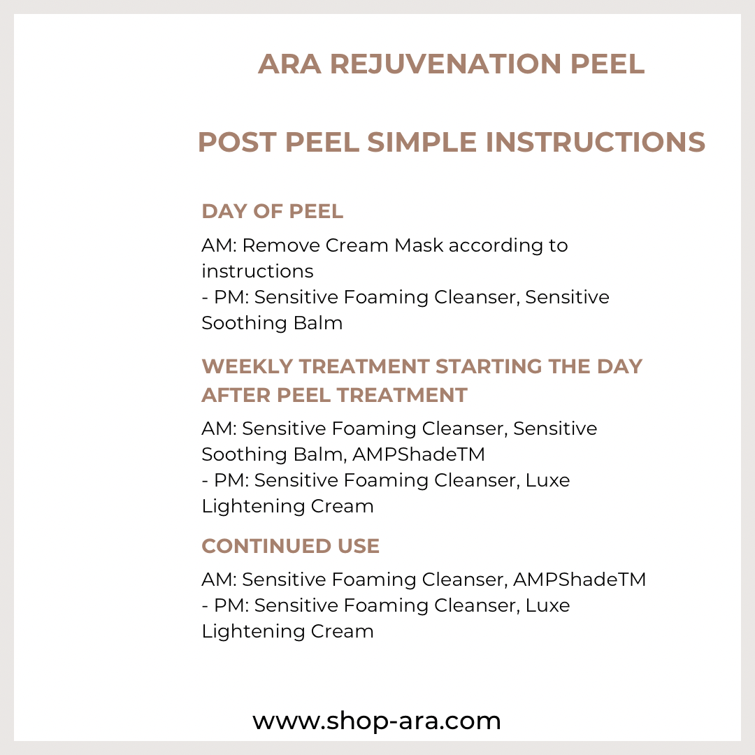 Buy Online Premium Quality Rejuvenate peel treatment melasma hyperpigmentation | Shop for the Best Anti-aging Skincare Products - Ara by Ageless