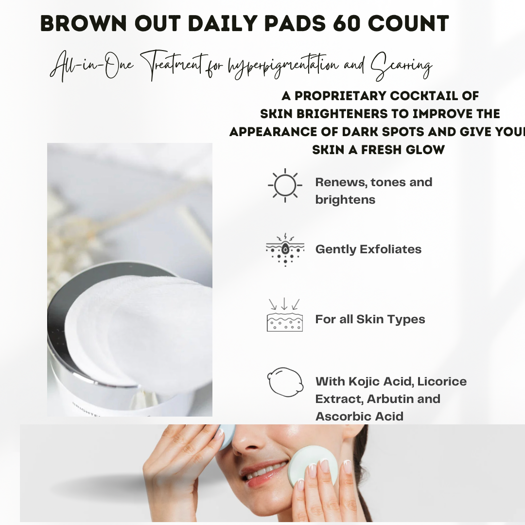 Buy Online Premium Quality Brown out daily brightening pads | Shop for the Best Anti-aging Skincare Products - Ara by Ageless